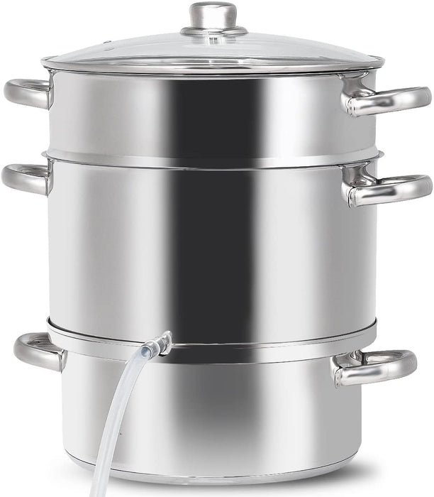 11-Quart Stainless Steel Fruit Juicer Steamer