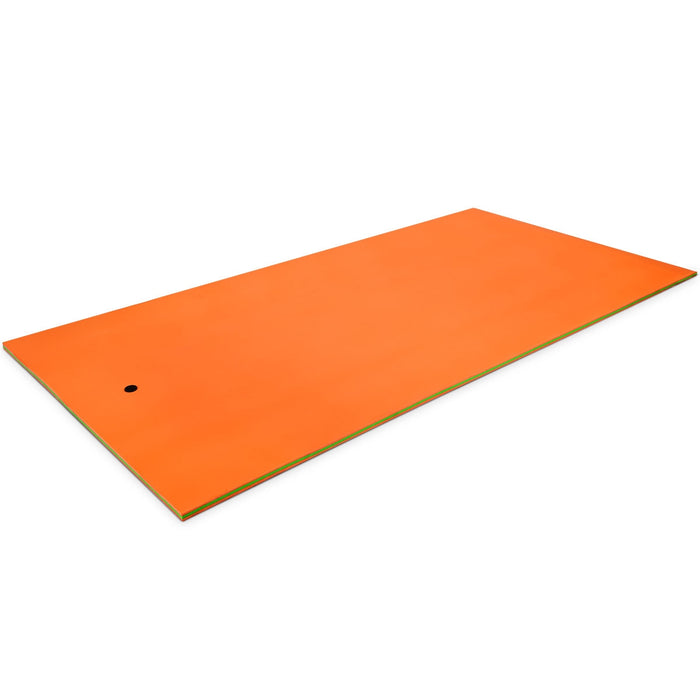 12 x 6 Feet 3 Layer Floating Water Pad-Orange