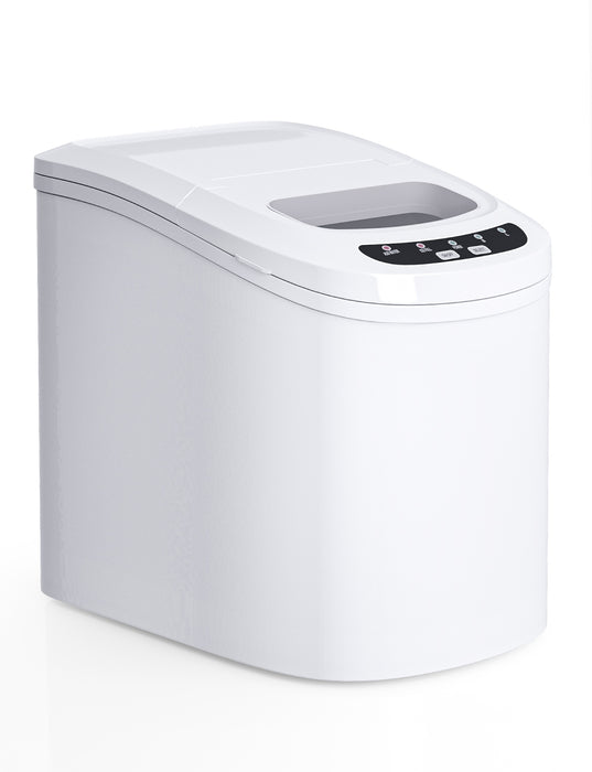 Mini Portable Compact Electric Ice Maker Machine-White