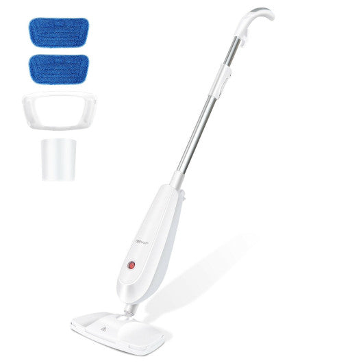 1100 W Steam Mop with Water Tank for Carpet-Gray