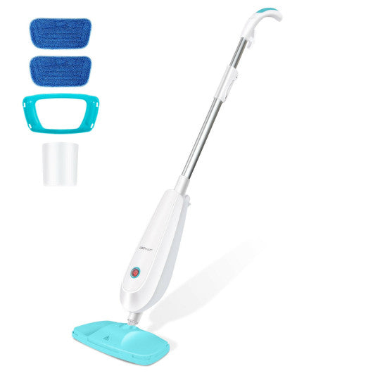 1100 W Electric Steam Mop with Water Tank for Carpet-Turquoise