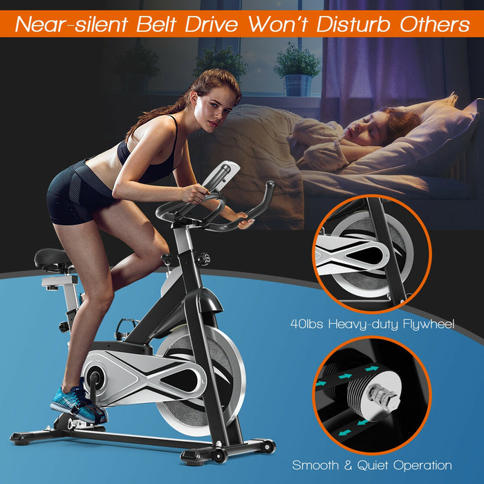 Exercise Bike Stationary Cycling Bike with 40 Lbs Flywheel