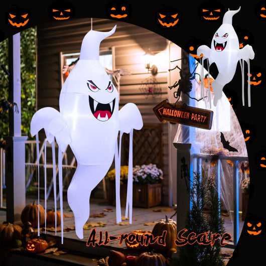 5 Feet Tall Halloween Inflatable Hanging Ghost Decoration with LED Light