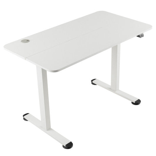 Electric Standing Desk Adjustable Stand up Computer Desk Anti-collision-White