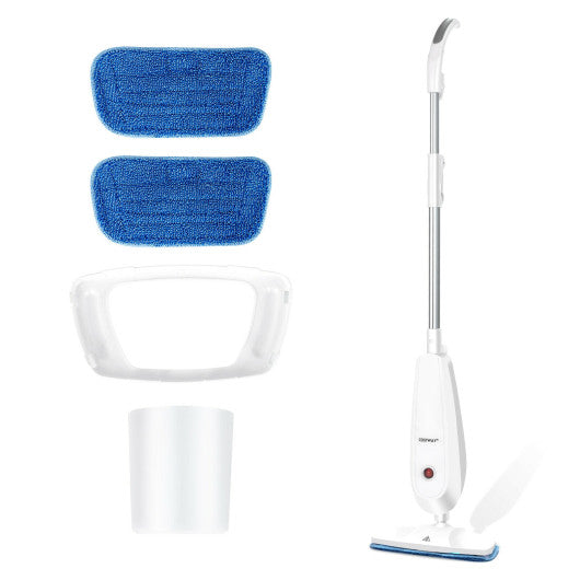 1100 W Steam Mop with Water Tank for Carpet-Gray