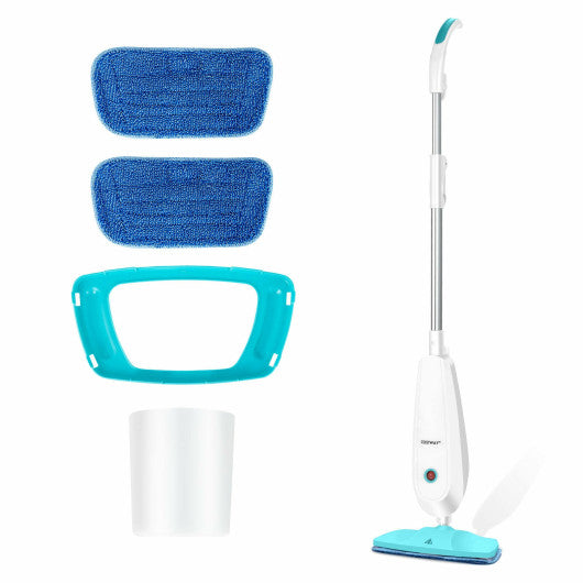 1100 W Electric Steam Mop with Water Tank for Carpet-Turquoise