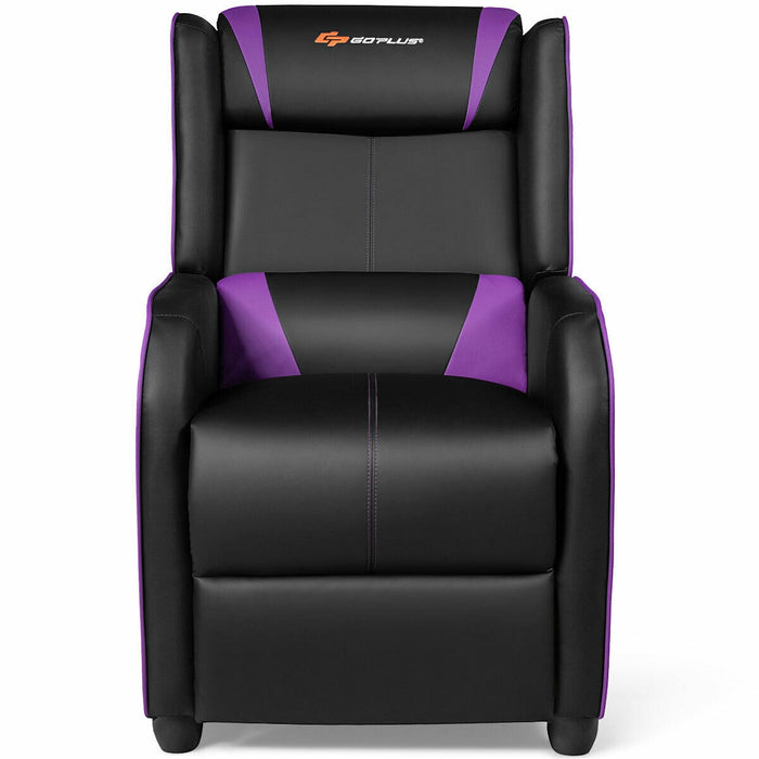 Home Massage Gaming Recliner Chair-Purple