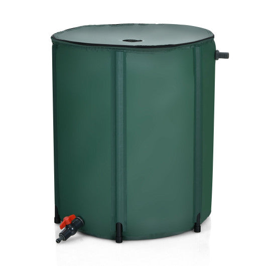 60 Gallon Portable Collapsible Rain Barrel Water Collector for Watering