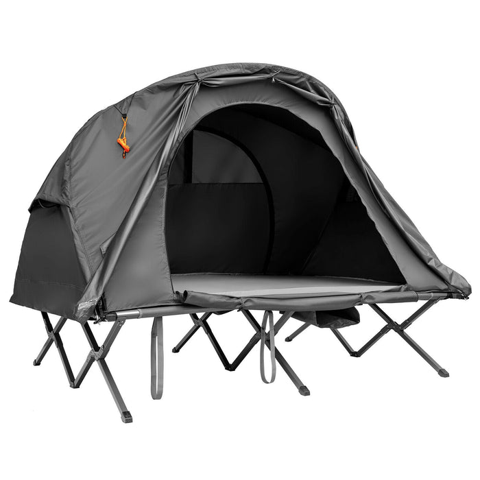 2-Person Outdoor Camping Tent with External Cover-Gray