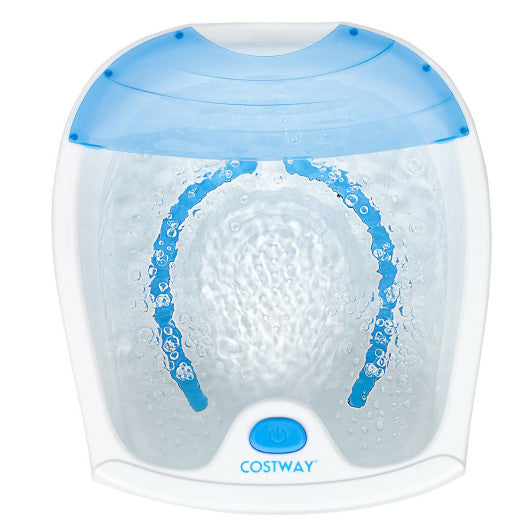 Foot Spa Bath with Bubble Massage-Blue