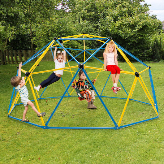 10 Feet Dome Climber with Swing and 800 Lbs Load Capacity-Multicolor