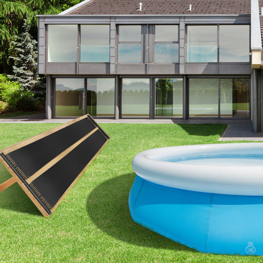 2 Pieces 10/16.4/20 Feet Weatherproof Solar Swimming Pool Heating System-S