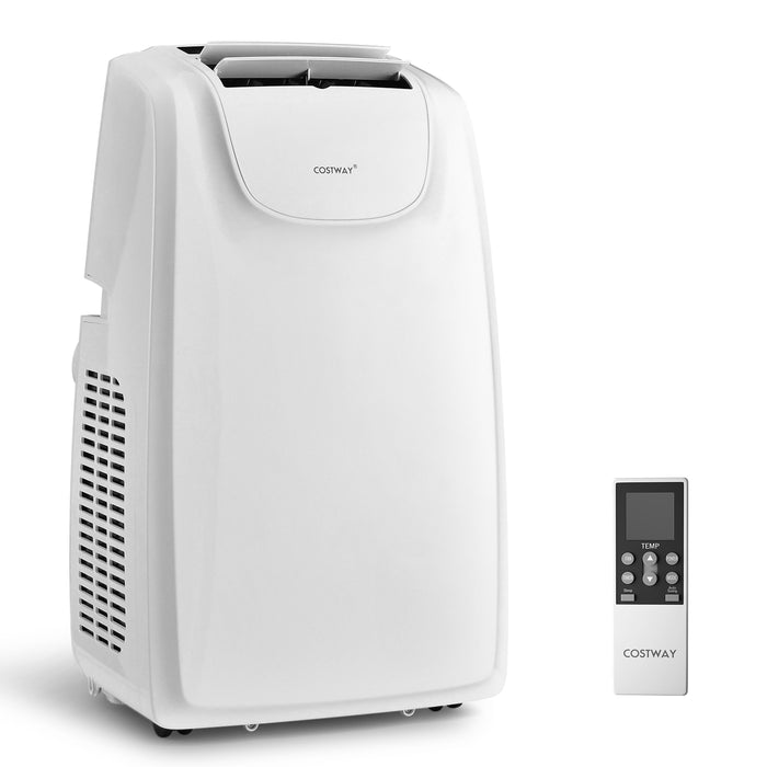 11500 BTU Dual Hose Portable Air Conditioner with Remote Control-White