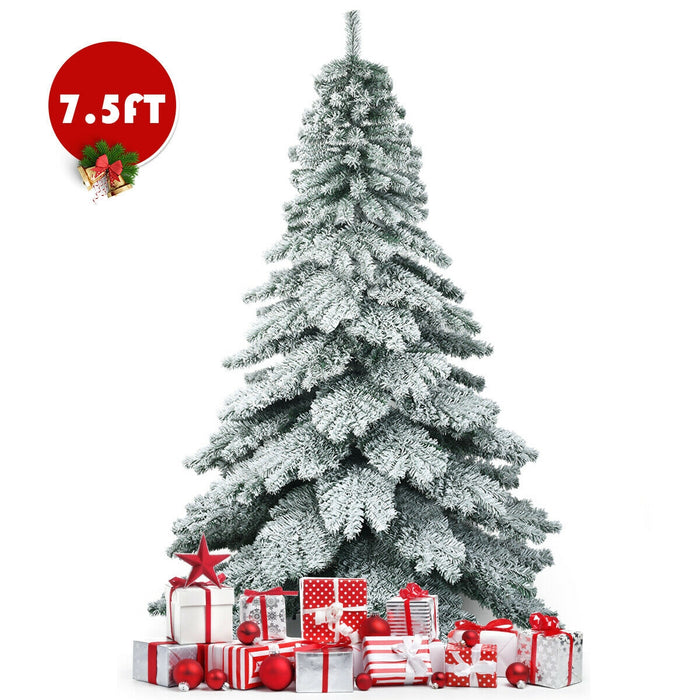 7.5 Feet Snow Flocked Artificial Christmas Tree