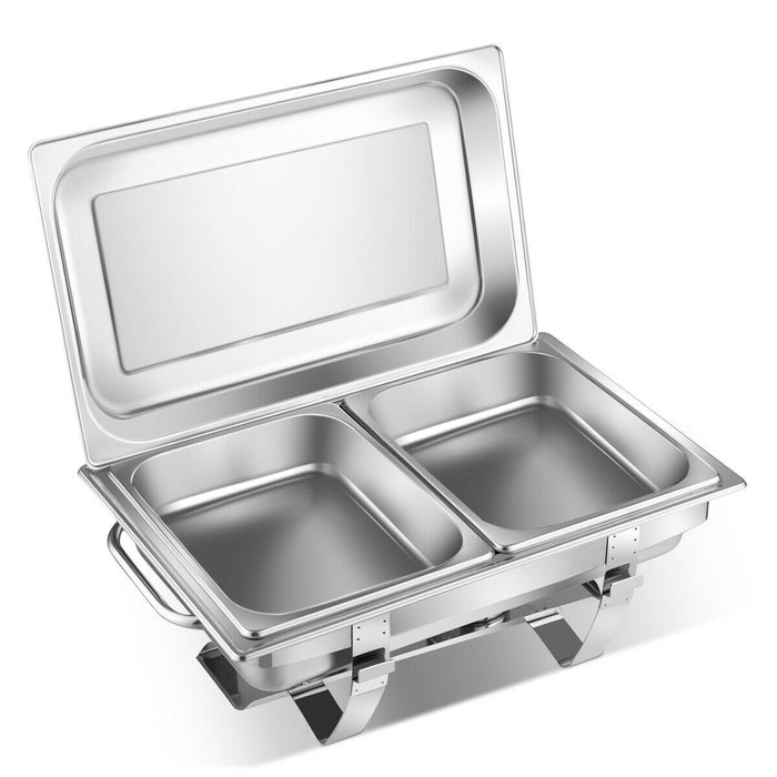 2 Packs Stainless Steel Full-Size Chafing Dish