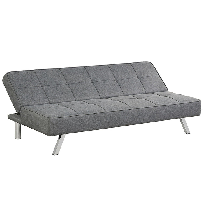 3-Seat Convertible Sofa Bed with High-Density Sponge for Living Room