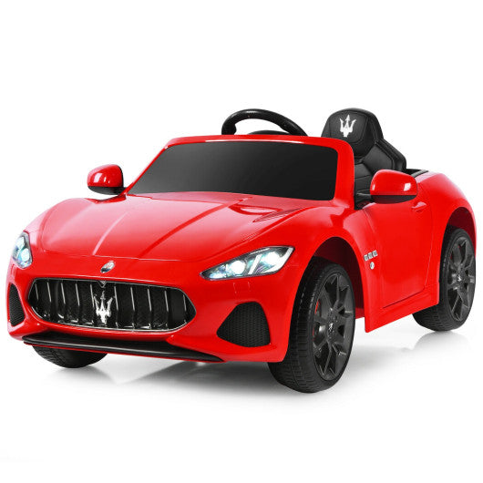 12V Kids Ride On Car Licensed Maserati GranCabrio with Remote Control-Red