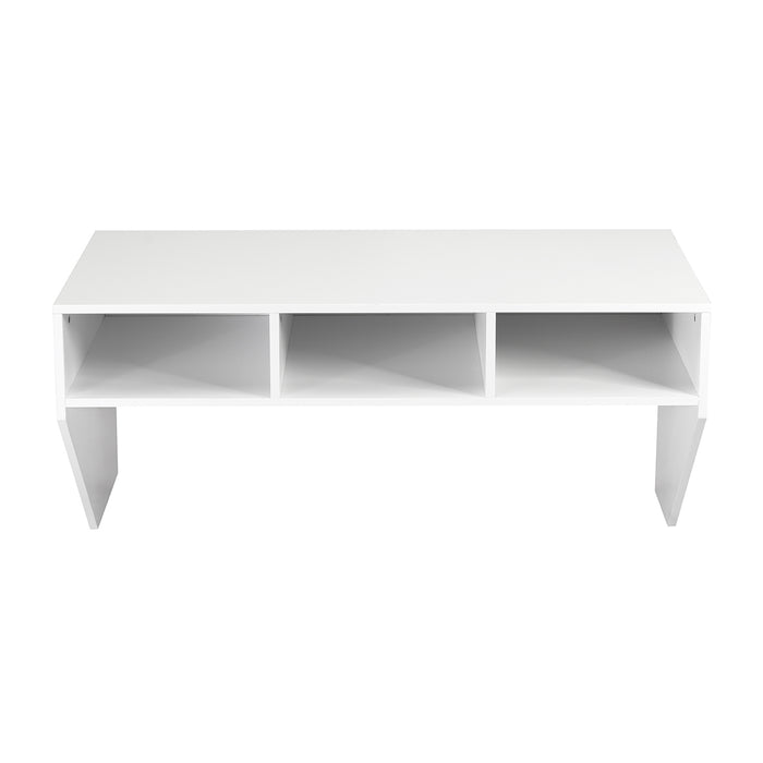 Wall Mounted Floating Computer Table Desk Storage Shelf-White