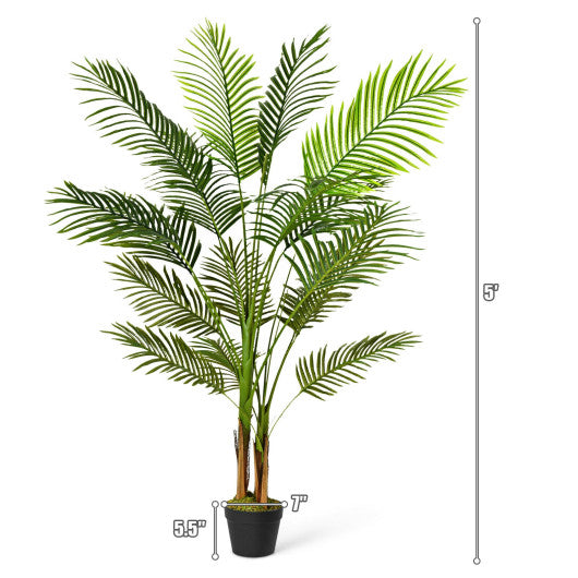 5 Ft Indoor Artificial Phoenix Palm Tree Plant