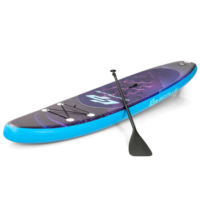 11 Feet Inflatable Stand Up Paddle Board Surfboard with Bag Aluminum Paddle Pump-L