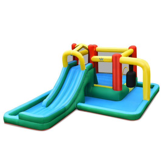 Slide Water Park Climbing Bouncer Pendulum Chunnel Game without Air-blower