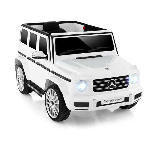 12V Battery Powered Mercedes-Benz G500 Kids Ride-on Car-White