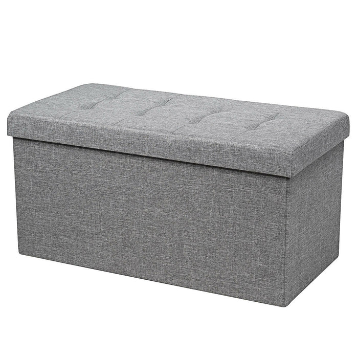 31.5 Inch Fabric Foldable Storage with Removable Storage Bin-Light Gray