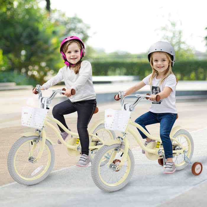 14 Inch Kids Bike Adjustable with Training Wheels Ages 3-8 Years Olds-14 inches