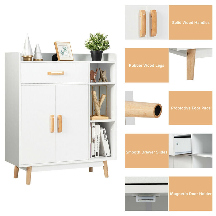 Floor Storage Cabinet Free Standing Cupboard Chest