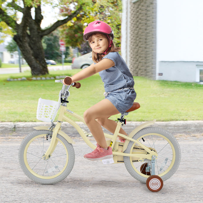 14/16/18 Inch Kids Bike Adjustable with Training Wheels Ages 3-8 Years Olds-16 inches