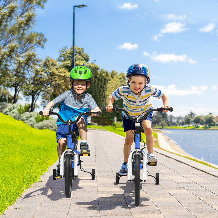 16 Inch Kids Bike with Removable Training Wheels-Blue