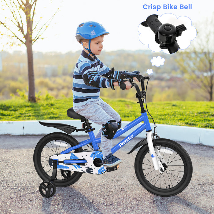 16 Inch Kids Bike with Removable Training Wheels-Blue