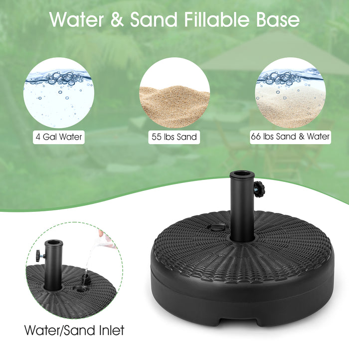 18 Inch Fillable Heavy-Duty Round Umbrella Base Stand