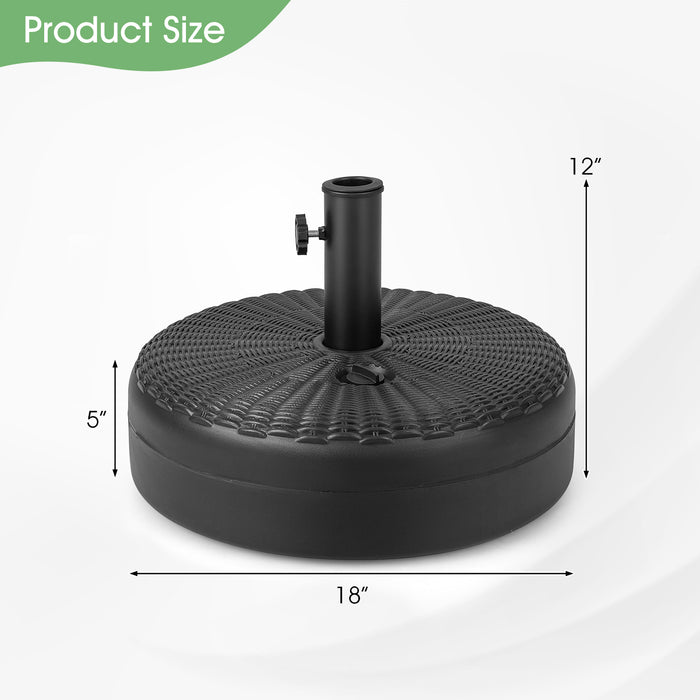 18 Inch Fillable Heavy-Duty Round Umbrella Base Stand