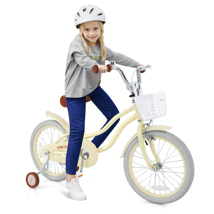 14/16/18 Inch Kids Bike Adjustable with Training Wheels Ages 3-8 Years Olds-18 inches