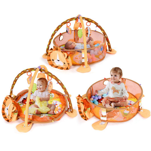 3-in-1 Cartoon Baby Infant Activity Gym Play Mat