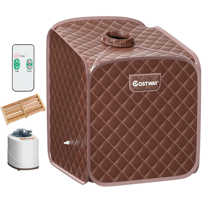 2L Portable Folding Steam Sauna Spa-Coffee