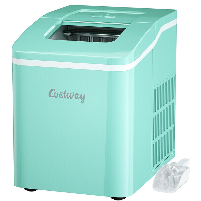 Portable Countertop Ice Maker Machine with Scoop-Green