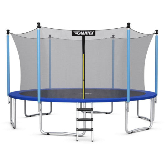 15 Feet Outdoor Bounce Trampoline with Safety Enclosure Net