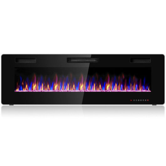 60 Inch Ultra Thin Electric Fireplace with 2 Heat Settings