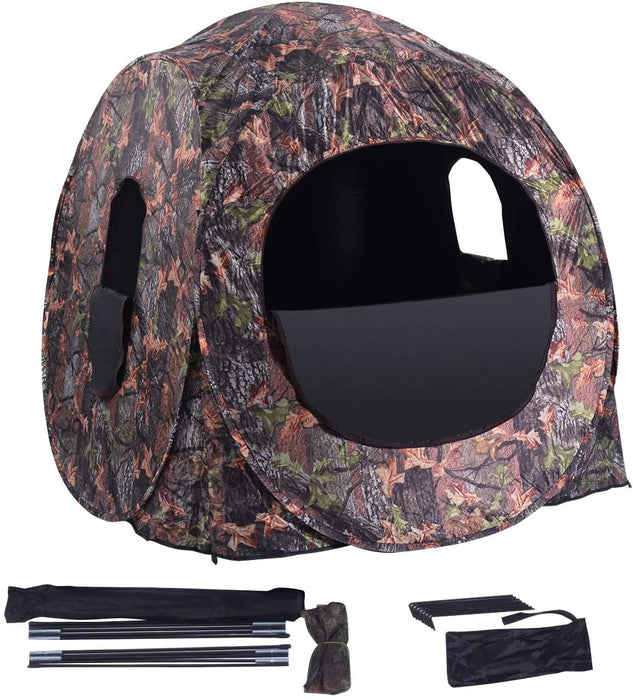 Portable Pop up Ground Camo Blind Hunting Enclosure