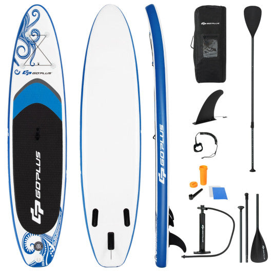 11-Feet Inflatable Paddle Board with Carry Bag