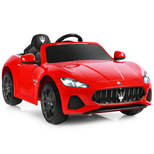 12V Kids Ride On Car Licensed Maserati GranCabrio with Remote Control-Red