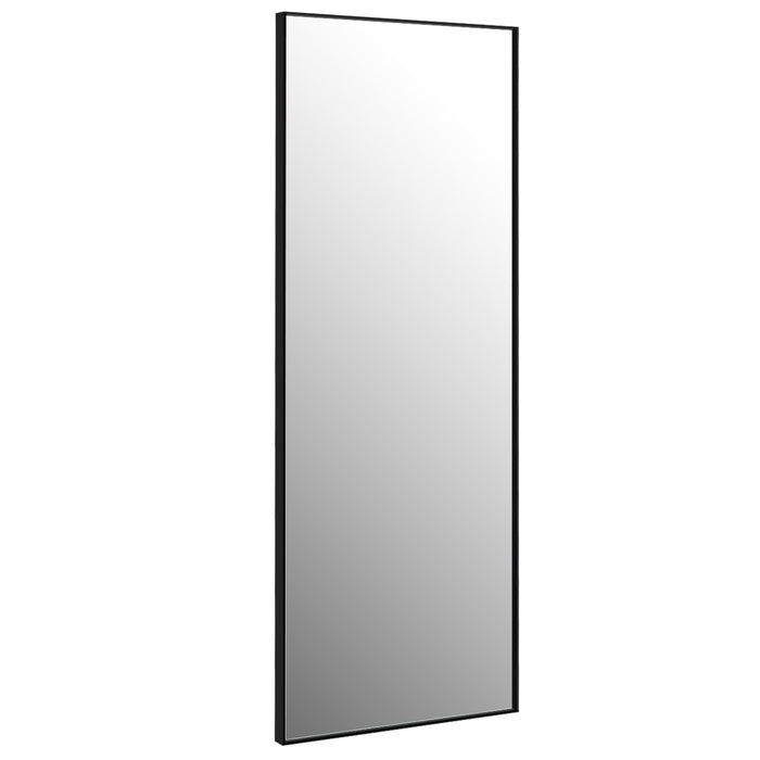 59 Inch Full Length Mirror Large Rectangle Bedroom Mirror-Black