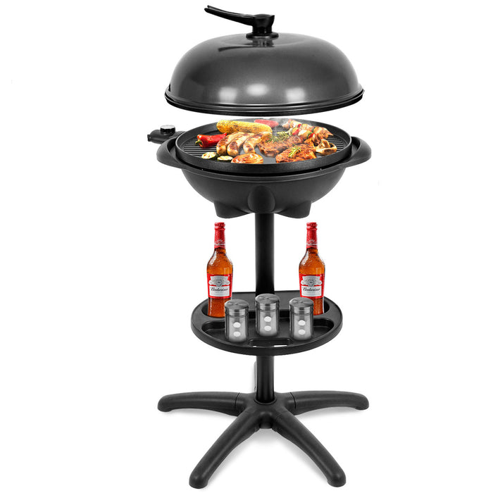 1350 W Outdoor Electric BBQ Grill with Removable Stand