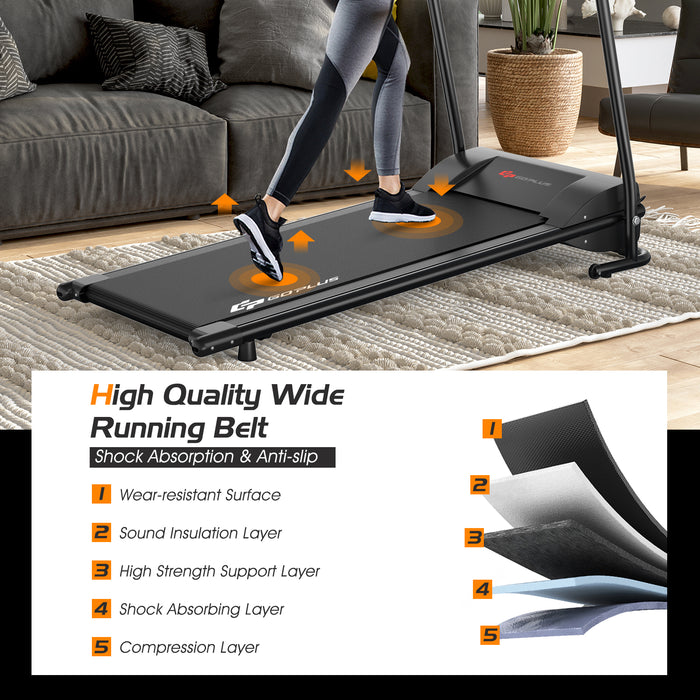 1.0 HP Electric Mobile Power Foldable Treadmill with Operation Display for Home