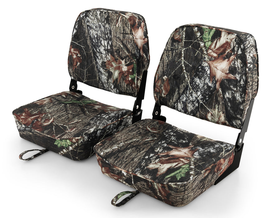 2-Piece Folding Boat Seat Set with Sponge Padding-Camouflage