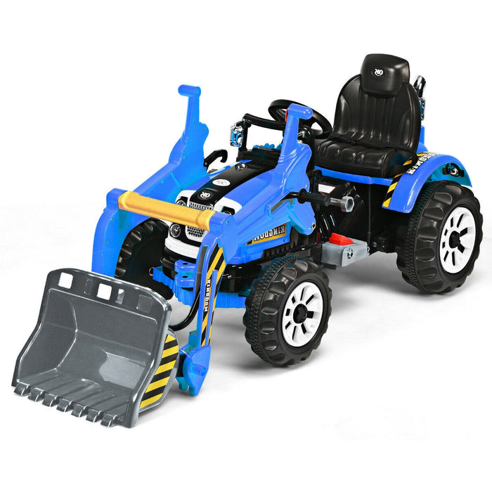 12 V Battery Powered Kids Ride on Dumper Truck-Blue