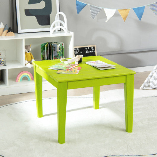 25.5 Inch Square Kids Activity Play Table-Green