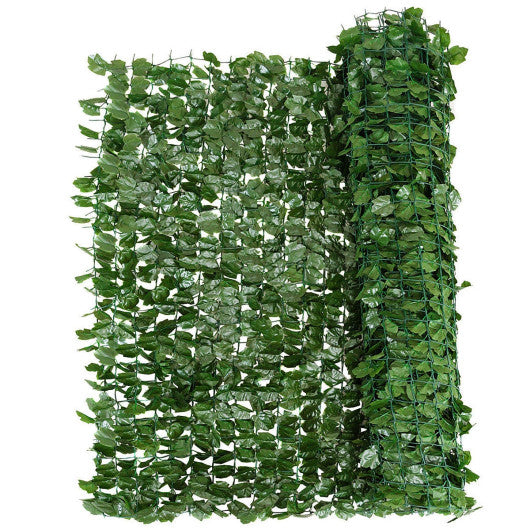 Faux Ivy Leaf Decorative Privacy Fence-59 x 118 Inch